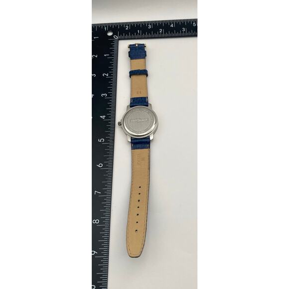 Titan Fast Track Quartz 35MM Watch 656 SFA - 100m WR - All Steel - New Battery - Picture 4 of 11